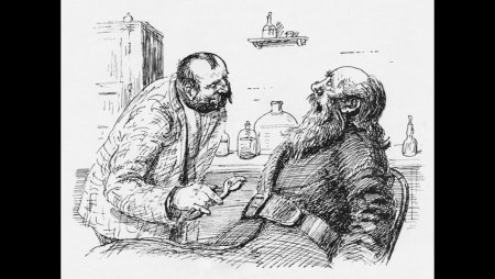 Иллюстрация к рассказу Чехова хирургия