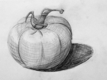 Фрукты и овощи карандашом