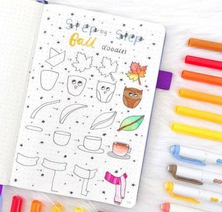 Лёгкие рисунки для скетчебука