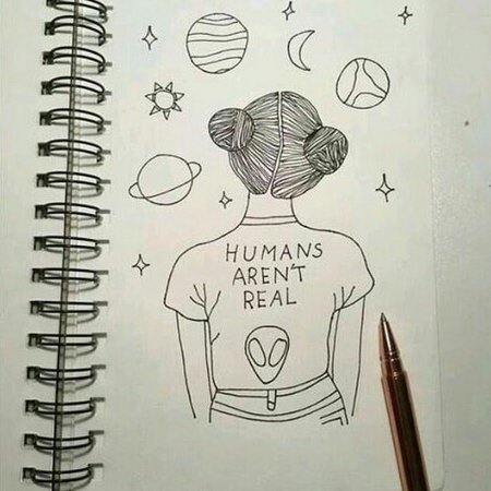 Рисунки для скетчбука лёгкие милые