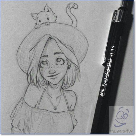 Рисунки для скетчбука девочки легкие