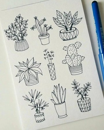 Маленькие рисунки для скеч бука