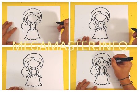 Поэтапное рисование аниме волос