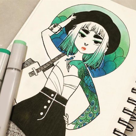 Аниме фломастерами