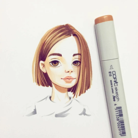 Рисунки для скетчбука лёгкие девочки