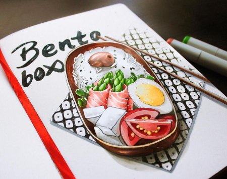 Рисунки для скетчбука еда