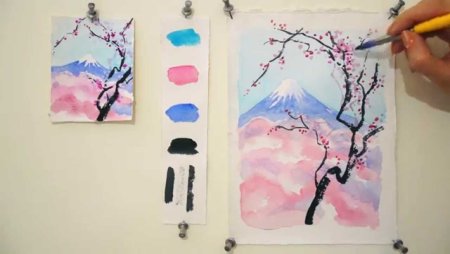 Рисунки акварелью легкие