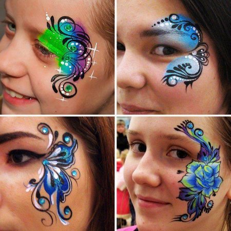 Грим на лице для детей легкие