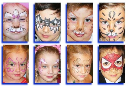 Аквагрим для детей бабочка