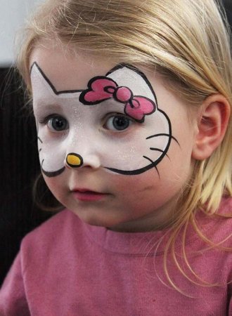Детский грим на лице