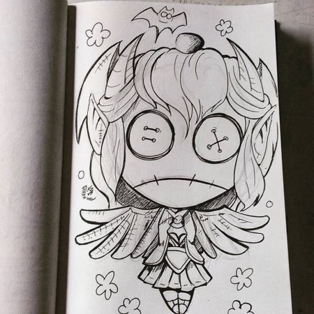 Рисунки для срисовки в скетчбук аниме