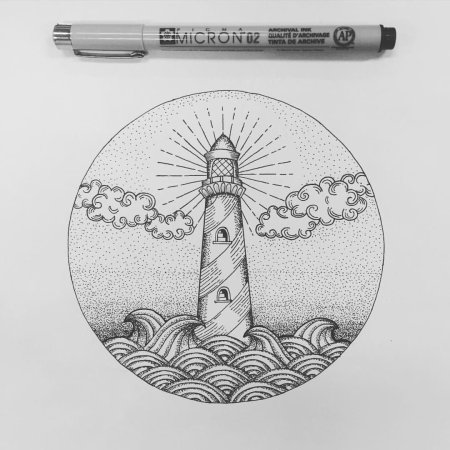 Рисунок ручкой для начинающих