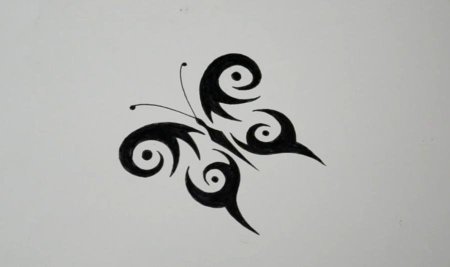 Рисунки чёрной гелевой ручкой