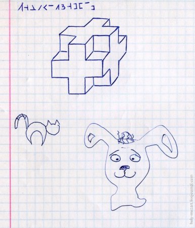 Рисунки по клеточкам лёгкие