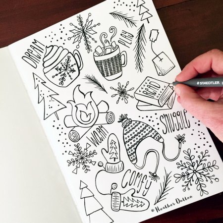 Рисунки для скетчбука лёгкие