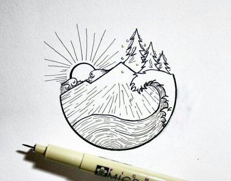 Маленькие рисуночки ручкой