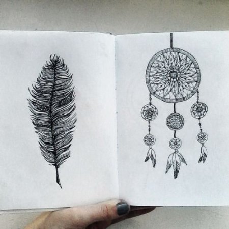 Маленькие рисунки для скейч бука