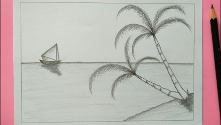 Природа карандашом