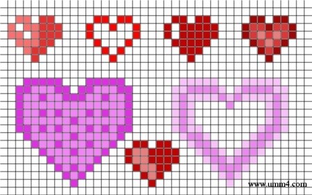 Схема вышивки сердечко