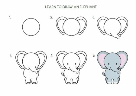 Последовательное рисование для детей