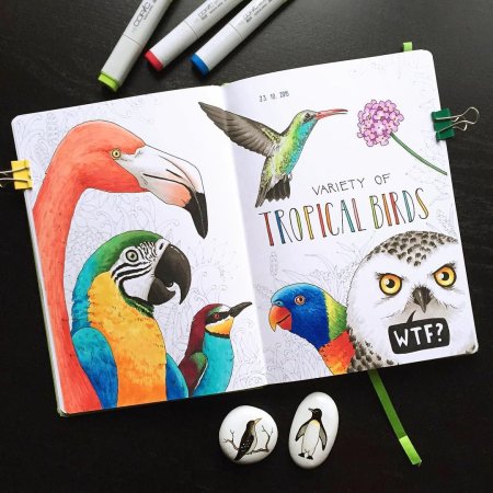 Скетчбук с собаками