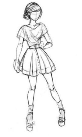 Девушки для срисовки в полный рост