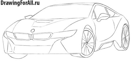 Раскраски машины BMW i8