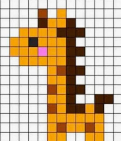 Рисовать по клеточкам маленькие рисунки