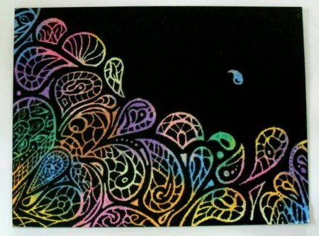 Воскография граттаж