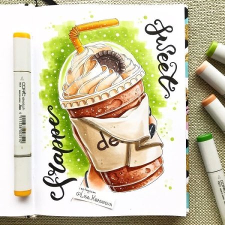 Рисунки маркерами для начинающих