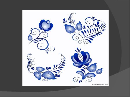 Рисование в старшей группе на тему Гжельские узоры