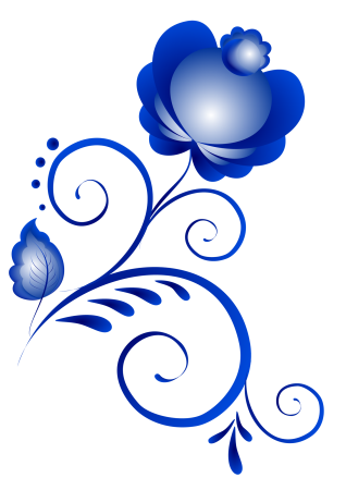 Гжельская роза мастер класс