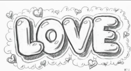 Красивые надписи карандашом