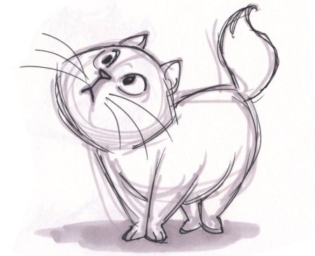 Рисунки котов для срисовки