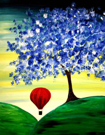 Рисунки красками легкие