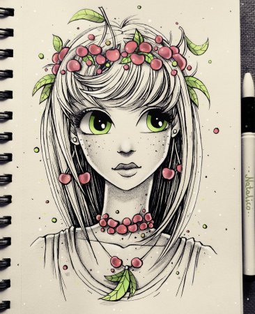 Аниме рисунки для скетчбука лёгкие