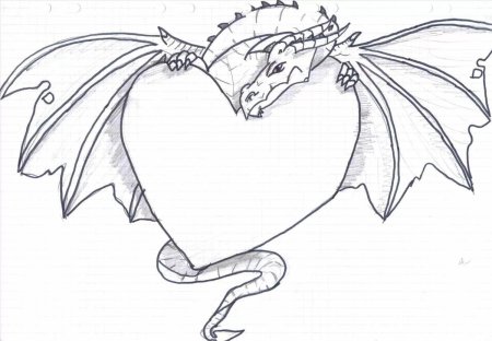Дракон рисунок карандашом для срисовки