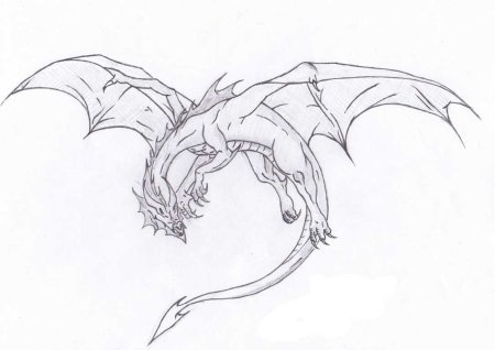 Рисунок дракона для срисовки