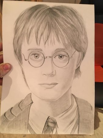 Гарри Поттер портрет легкий