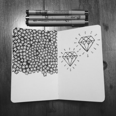 Рисунки маленькие для блокнота