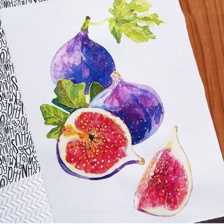 Скетчинг маркерами Арбуз