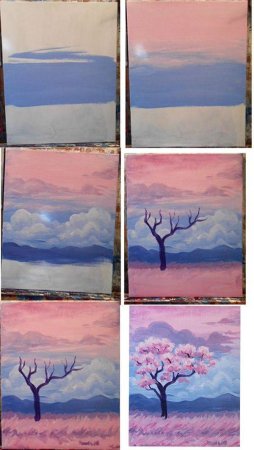 Рисование Сакуры