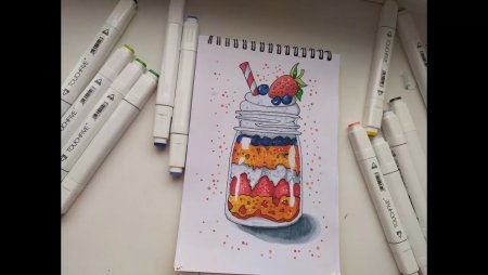 Рисунки в скетчбук маркерами
