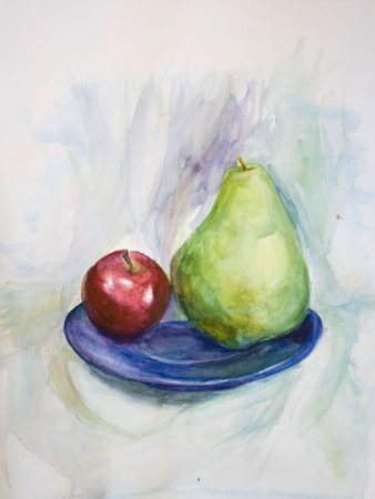 Натюрморт в теплой цветовой гамме