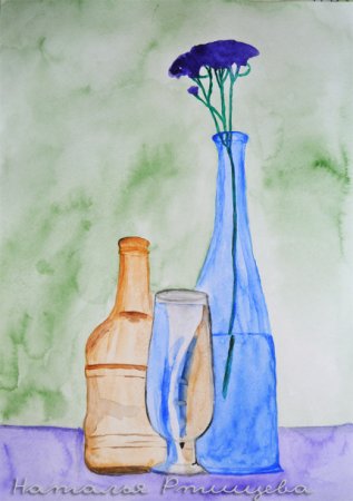 Этапы рисования натюрморта акварелью