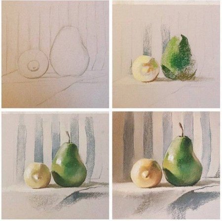 Рисуем натюрморт гуашью