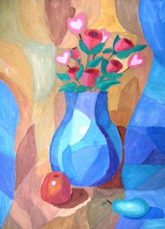 Натюрморт с фруктами для детей