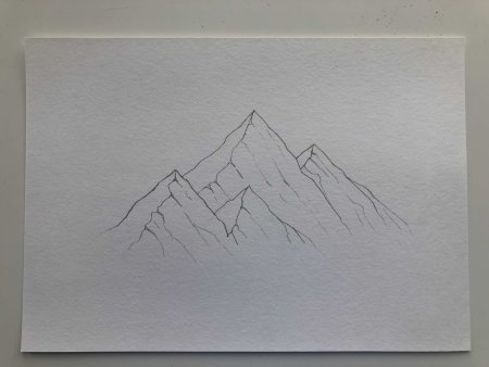 Поэтапное рисование пейзажа для детей