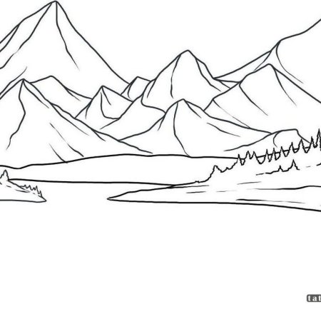 Горы карандашом