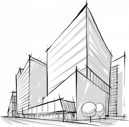 Эскиз архитектурного сооружения